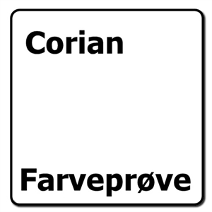 Corian farveprøve